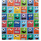 Bunte alberne duschvorhang (Vorderseite)