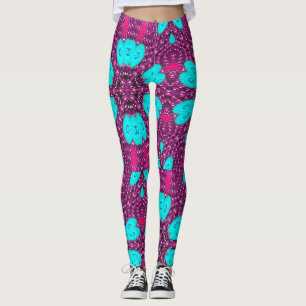 Bunte All-Over-Print Leggings