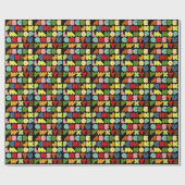 Bunte Alphabet-Buchstaben Geschenkpapier (Flach)