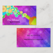 Bunte als Barmixer arbeitende Visitenkarte (Vorne/Hinten)