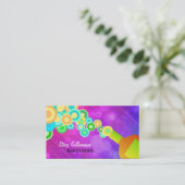 Bunte als Barmixer arbeitende Visitenkarte (Stehend Vorderseite)