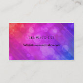 Bunte als Barmixer arbeitende Visitenkarte (Rückseite)