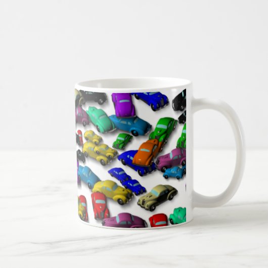 Bunte alte Auto-Kaffee-Tasse Kaffeetasse (Rechts)
