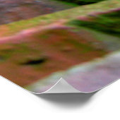 bunte alte Dachziegel gelagert, Poster (Ecke)