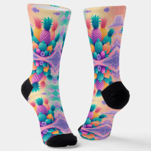 Bunte Ananas Socken