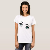 Bunte Animeaugen 6 T-Shirt (Vorne ganz)