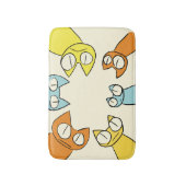 Bunte Anstarrenlos Katzen Badematte (Vorderseite Vertikal)