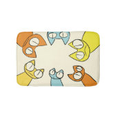 Bunte Anstarrenlos Katzen Badematte (Vorderseite)