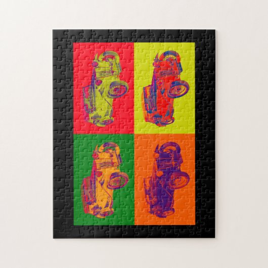 Bunte antikes Auto-Pop-Kunst Magnesiums Tc Puzzle (Vertikal)