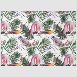 Bunte Aquarell-Flamingo-Serie Design 20 Seidenpapier