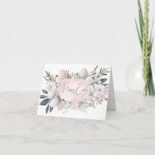 Bunte Aquarell-Oster-Eier Feiertagskarte Karte