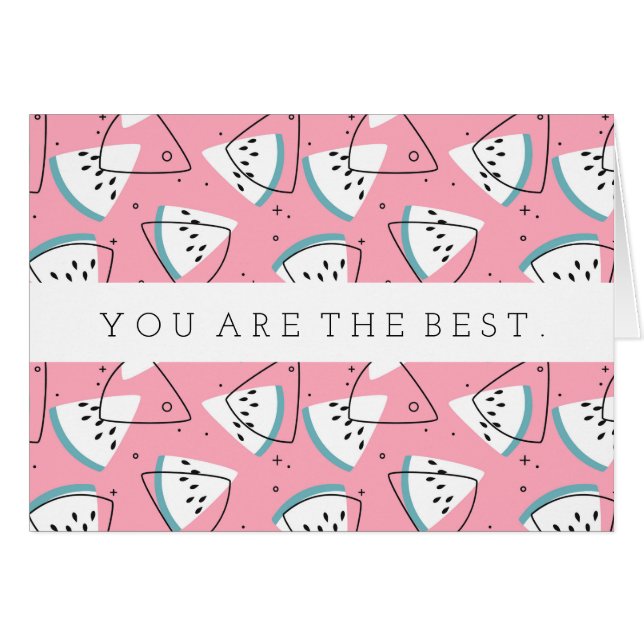 Bunte Aquarell-Wassermelonen (Vorderseite (Horizontal))