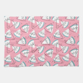 Bunte Aquarell-Wassermelonen Handtuch (Horizontal)