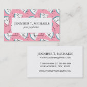 Bunte Aquarell-Wassermelonen Visitenkarte (Vorne/Hinten)