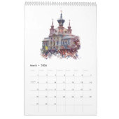 Bunte Architektur Kalender (Mär 2026)