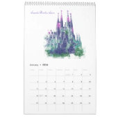Bunte Architektur Kalender (Jan 2026)