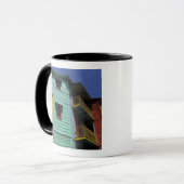 Bunte Architektur von La Boca Nachbarschaft Tasse (Vorderseite Links)