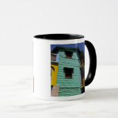 Bunte Architektur von La Boca Nachbarschaft Tasse (VorderseiteRechts)
