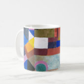 Bunte Architektur von Paul Klee, Abstrakte Kunst Kaffeetasse (Vorderseite Links)