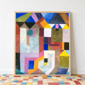 Bunte Architektur von Paul Klee, Abstrakte Kunst Poster