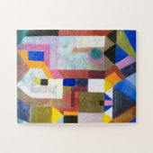 Bunte Architektur von Paul Klee, Abstrakte Kunst Puzzle (Horizontal)
