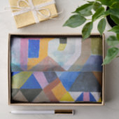 Bunte Architektur von Paul Klee, Abstrakte Kunst Seidenpapier (Geschenk)