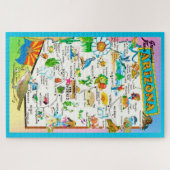 Bunte Arizona-Karte 20x30 Puzzle (Horizontal)