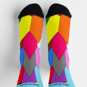 Bunte Art Deco Design Socken (Oben)