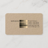 Bunte Art der modernen grafischen Musterschablone Visitenkarte (Rückseite)