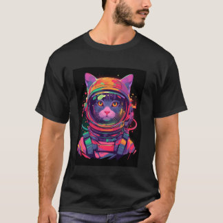 Bunte Astronautenkatze 1 T-Shirt