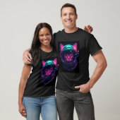 Bunte Astronautenkatze T-Shirt (Unisex)