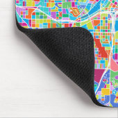 Bunte Atlanta-Karte Mousepad (Ecke)
