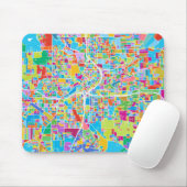 Bunte Atlanta-Karte Mousepad (Mit Mouse)