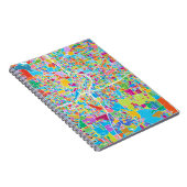 Bunte Atlanta-Karte Notizblock (Rechte Seite)