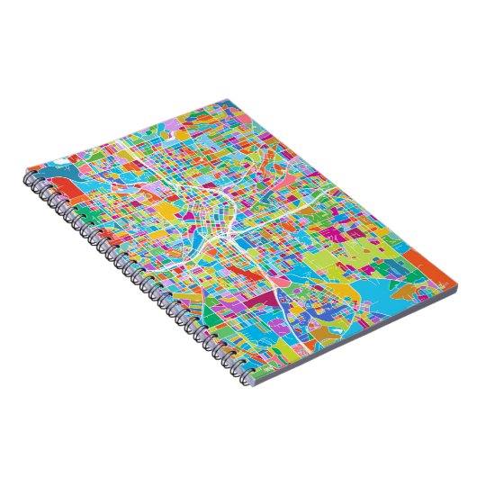 Bunte Atlanta-Karte Notizblock (Rechte Seite)