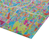 Bunte Atlanta-Karte Schneidebrett (Ecke)