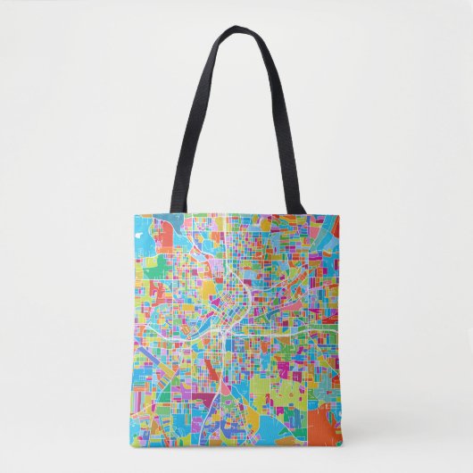 Bunte Atlanta-Karte Tasche (Vorderseite)