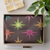 Bunte atomare Sternexplosionen der Funky Mid Centu Seidenpapier (Geschenk)