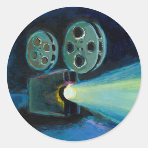 Bunte ausdrucksvolle Malereikunst des Runder Aufkleber