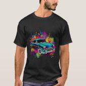 Bunte Auto-Kunst T-Shirt (Vorderseite)