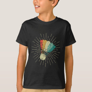 Bunte Badminton-Athleten Männer Frauen Kinder Fede T-Shirt