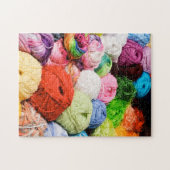 Bunte Bälle des Garns Puzzle (Horizontal)