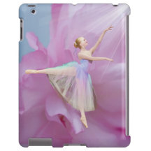 Bunte Ballerina in Arabeske-Position