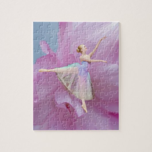Bunte Ballerina in der Arabeske kundengerecht Puzzle (Vertikal)