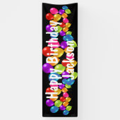 Bunte Ballon-alles Gute zum Geburtstag addieren Banner (Vertikal)
