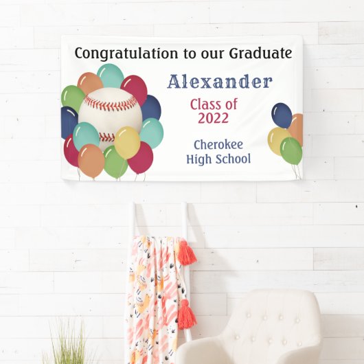 Bunte Ballon Baseball Sportstudio Party Banner (Insitu)