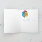 Bunte Ballon Geburtstag Karte (Innenseite)