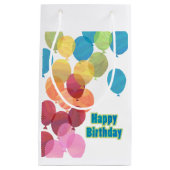 Bunte Ballon Geburtstag Kleine Geschenktüte (Vorderseite)