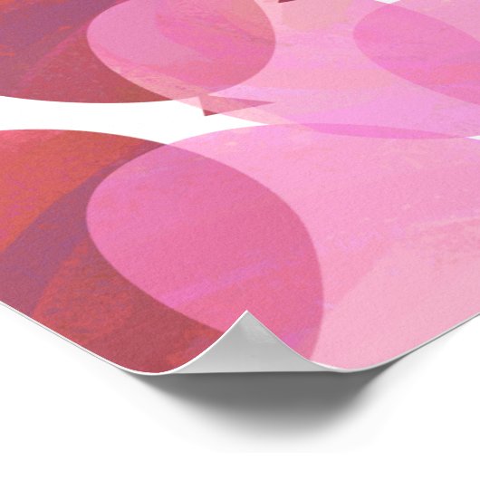 Bunte Ballon Geburtstag Poster (Ecke)