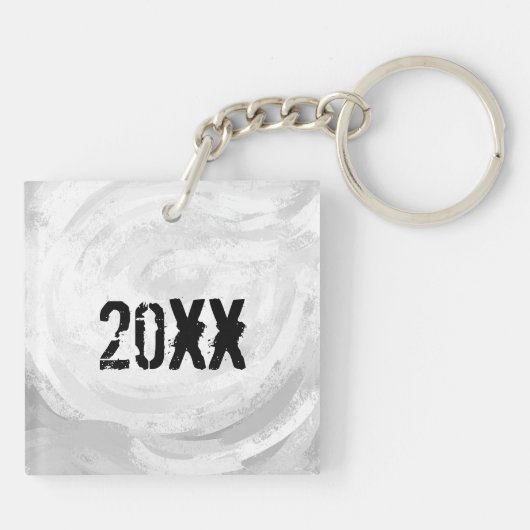 Bunte Ballon Geburtstag Schlüsselanhänger (Rückseite)